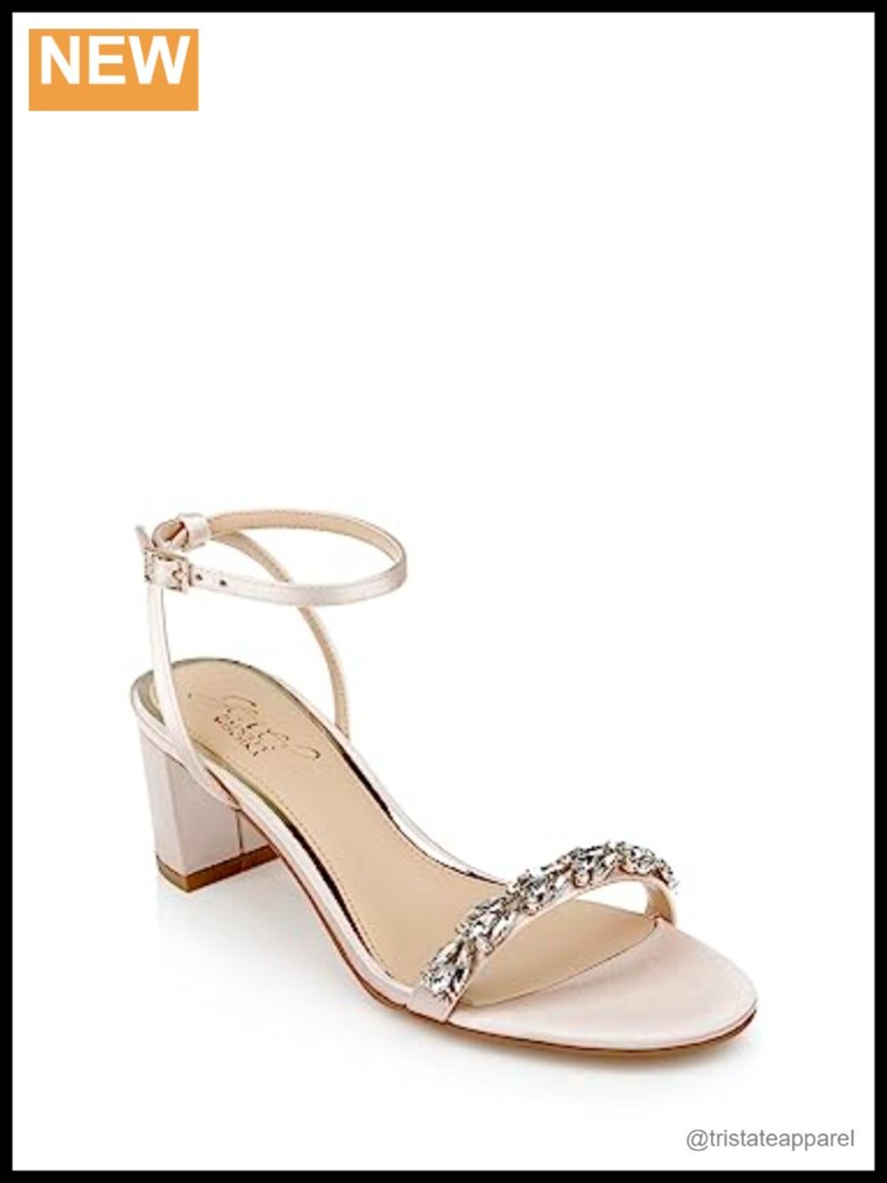 Satin Low Block Heel Sandal Ankle Strap Formal Heeled Sandals